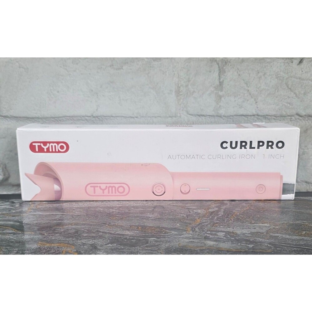 TYMO Curlpro 1" Automatic Rotating Curling Iron Pink NIB New In Box